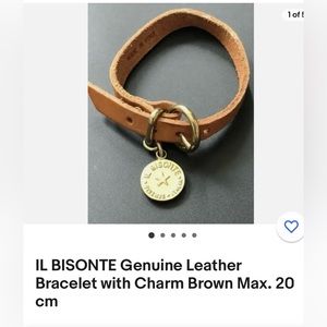 BRAND NEW Il Bidonte leather bracelet